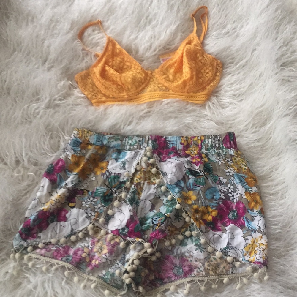 3/$20 Yellow Bralette 34C